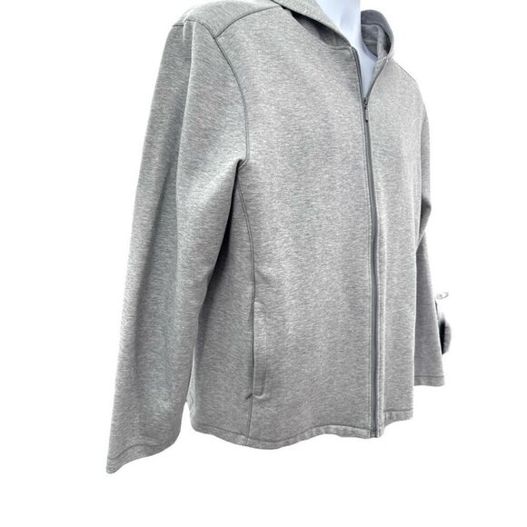 Patrick James Men's Large Gray Zip-Up Hoodie Sweatshirt Casual Athleisure Zip Up - Picture 3 of 8